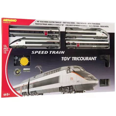 Set Départ TGV TRICOURANT MEHANO T110 HO SNCF Jura Modélisme