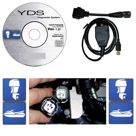 Diagnostic Cable Adapter Kit For Yamaha Yds Marine Outboard Waverunner