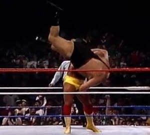 Hulk Hogan Slams Andre The Giant At WrestleMania 3 Andre The Giant