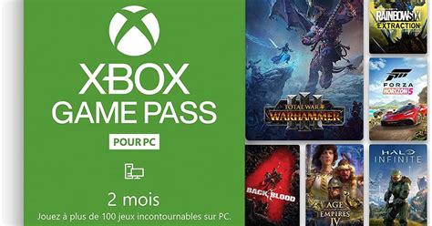 Microsoft Xbox Game Pass Pour Pc 2 Mois Meilleur Prix Et Actualités