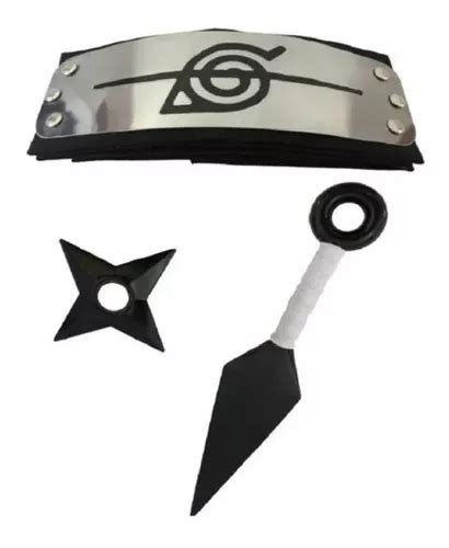 Kit Naruto Bandana Renegado Aldeia Da Folha Kunai Shuriken MercadoLivre