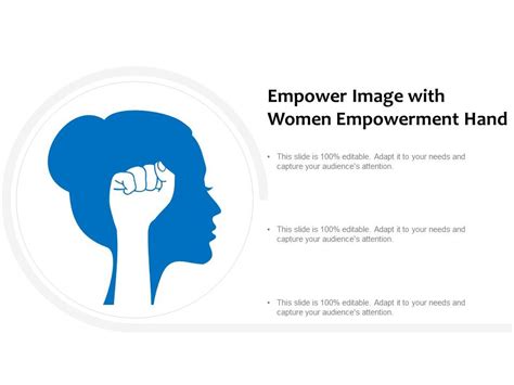 Empower Image With Women Empowerment Hand Template Presentation