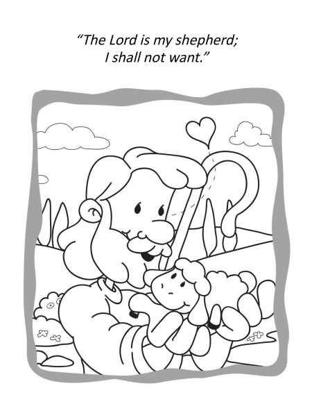 Psalm 23 Coloring Book Icharacter