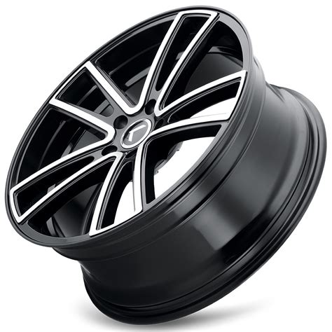 18 Kraze Wheels 190 Lusso Gloss Black Machined Rims KRZ038 2