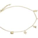 Gold Plated Over Sterling Silver Sea Life Anklet By Poppyk