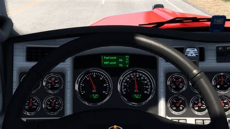 ats: Kenworth W900 Improved Dashboard v 1.1 Trucks, Mods, Interieurs ...