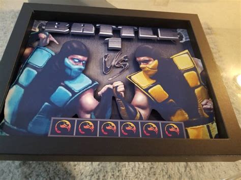 Mortal Kombat Shadowbox Diorama Non Illuminated Etsy