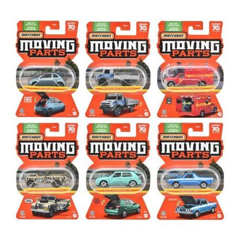 Matchbox Moving Parts Mix E 6種8台セット 仮予約受付 2023年7月下旬発売予定 ホットウィール通販専門店 Wheel S Garage