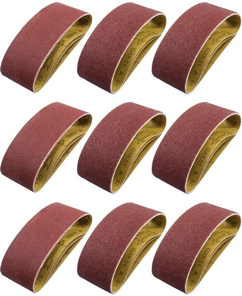 3 X 18 Inch 60 80 120 150 240 400 Grits Sanding Belt Aluminum Oxide