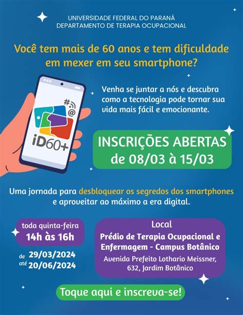 Projeto de Extensão ID 60 auxilia idosos a utilizar os smartphones