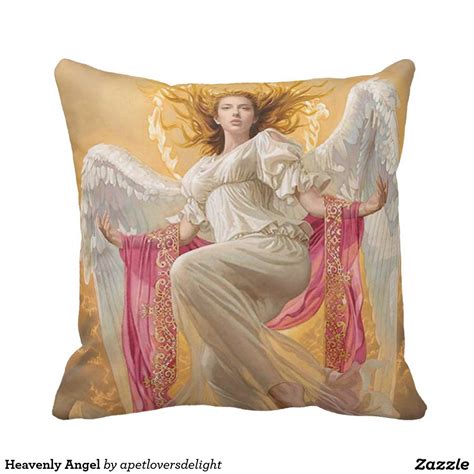 Heavenly Angel Throw Pillow Zazzle Ngeles Y Hadas Im Genes De