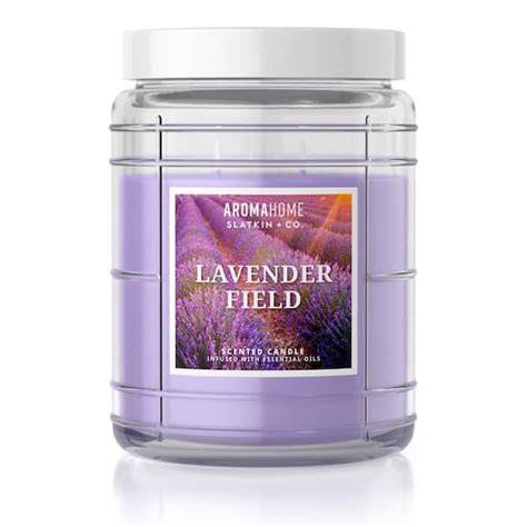 Aromahome By Slatkin And Co 16 Oz Lavender Field Scented Candle Jar 101