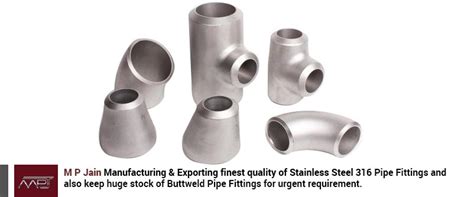 Stainless Steel 316 Pipe Fittings ASTM A403 WP316 Pipe Fittings SS