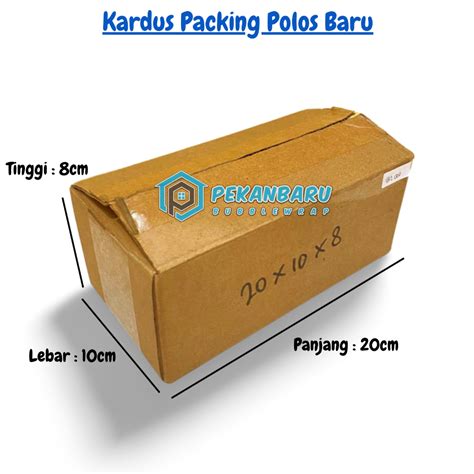 Jual Kardus Packing Baru Polos Box Kotak Ukuran 20x10x8cm Shopee Indonesia