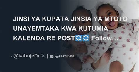 Jinsi Ya Kupata Jinsia Ya Mtoto Unayemtaka Kwa Kutumia Kalenda Re Post🔄