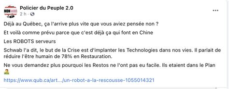 Le Policier Du Peuple Sur Les Robots Dans Les Restaurants La