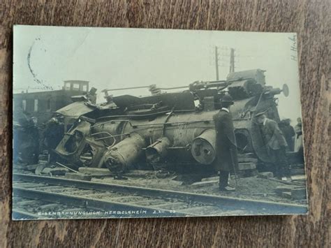 Echt Photo Karte Eisenbahn Lokomotive Unglück von 1903 Kaufen auf