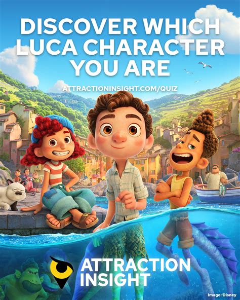 Attraction - Find out which character from Disney • Pixar's Luca