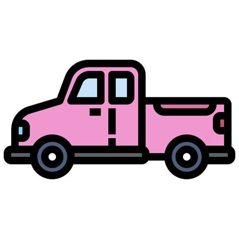 Pick Up Truck Generic Outline Color Icon