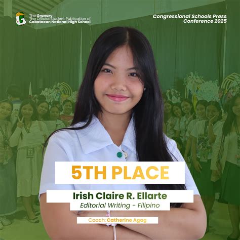 The Granary - The Official Publication of Cabatacan NHS, Lasam District