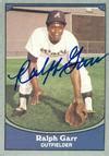 Ralph Garr Autographed Baseball Card Atlanta Braves 1990 Pacific 25