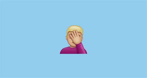 🤦🏼 Person Facepalming Medium Light Skin Tone Emoji On Whatsapp 2 21 16 20