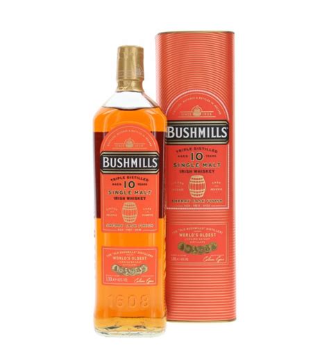 Bushmills Triple Distilled Single Malt Sherry Cask Finish Irish Whiskey