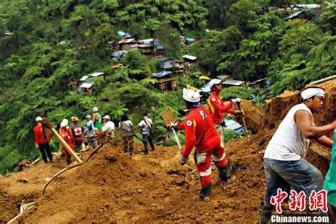 菲律宾山体滑坡已致28人死 另有36人失踪海口网