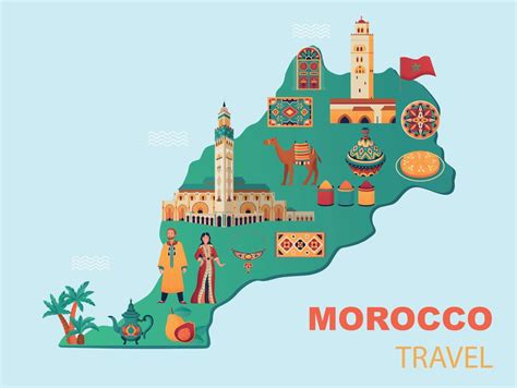 Illustration De La Carte Du Maroc 6846463 Art Vectoriel Chez Vecteezy