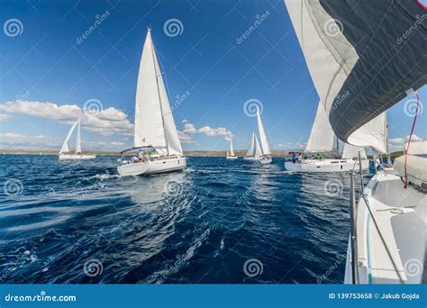 Sailing Regatta Yachts Competition Stock Photo Image Of Navigation