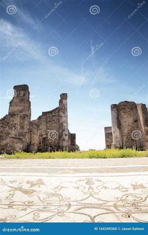 Unearthed City Of Pompeii Stock Photo Image Of European 164349360