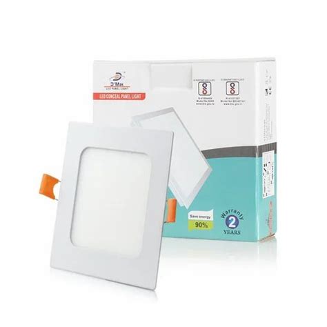 D Mak Cool White Watt Square Led Slim Conceal Panel Light For