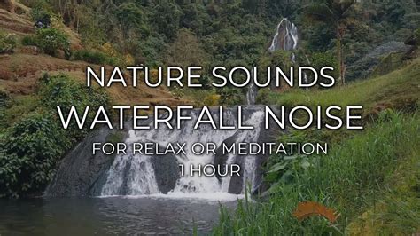 Nature Sounds Waterfall Noise For Relax Or Meditation 1 Hour