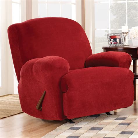 Sure Fit Stretch Pique Medium Recliner Slipcover