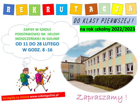 Rekrutacja do klasy pierwszej Szkoła Podstawowa