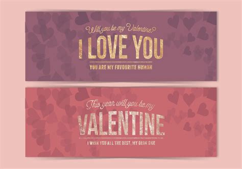 Vector Valentine's Day Banner 137138 Vector Art at Vecteezy