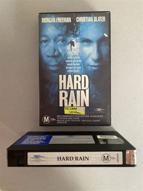 Hard Rain Vhs Big Box Ex Rental Action Disaster Christian Slater Video