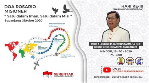 DOA ROSARIO MISIONER HARI KE 18 18 OKTOBER 2020 YouTube