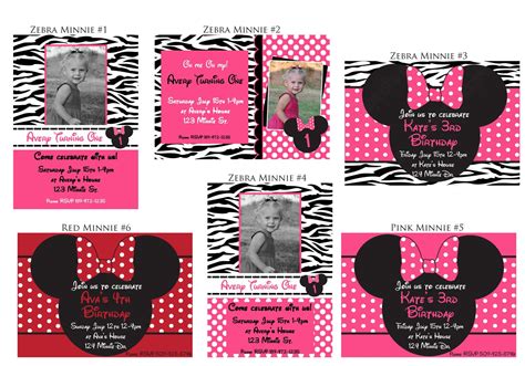 Printable Invitation Minnie Mouse