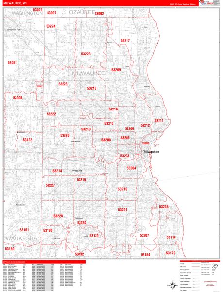 Downtown Milwaukee Zip Code Map