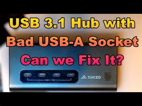 In This Video We Repair One Of My USB 3 2 10G Hubs With A Broken USB