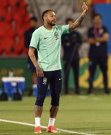 Neymar Jr training with Brazilië Qatar WK 2022 Brasil Ney