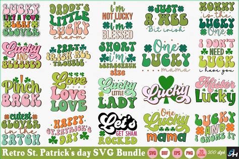 Retro St Patricks Day Svg Bundle Bundle · Creative Fabrica