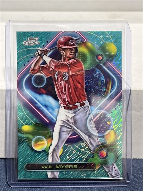 Topps Cosmic Chrome Will Myers Aqua Equinox Refractor Sp Ebay