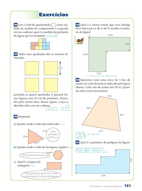 Rea De Figuras Planas Exerc Cios Ano Ensino