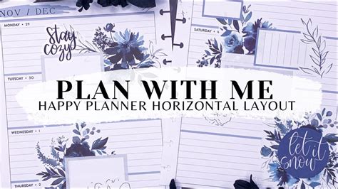 Plan With Me Happy Planner Horizontal Layout Seasons Of Color