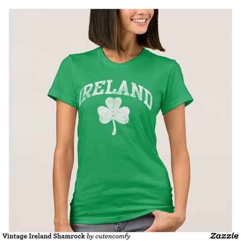 Vintage Ireland Shamrock T Shirt Vintage Shamrock Irish