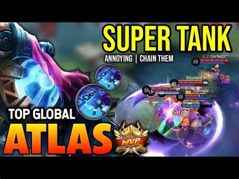 ATLAS BEST BUILD 2023 TOP GLOBAL ATLAS GAMEPLAY MOBILE LEGENDS