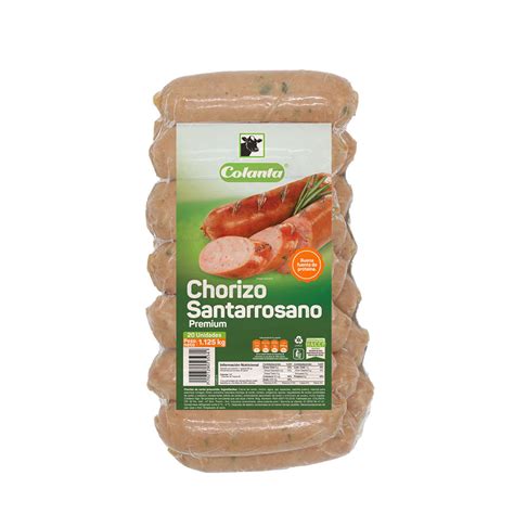 Chorizo Santarrosano Colanta X20und X1125g Tiendas Metro