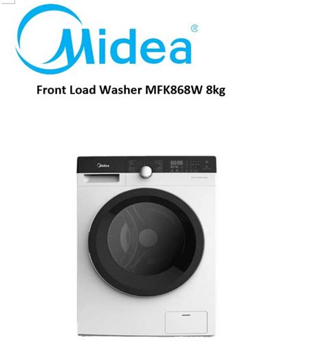 Midea Mfk868w 8kg Front Load Washing Machine Comfymall